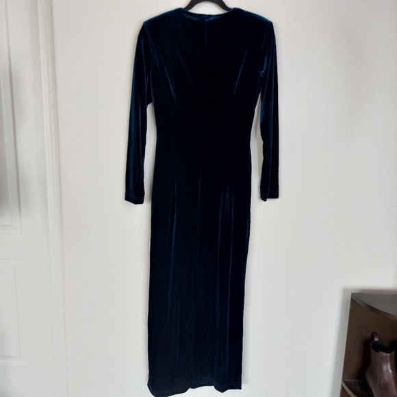 Vintage Robbie Bee Velvet Maxi Dress Size 6 - Picture 3 of 9